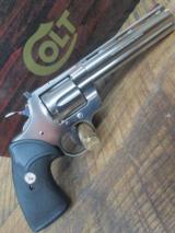 COLT PYTHON 6" 1981 ELECTROLESS NICKEL FINISH RARE WITH BOX AND PAPERS - 6 of 11