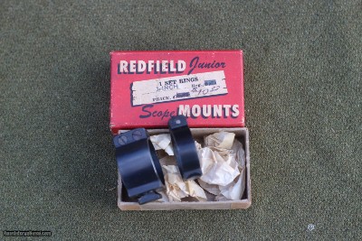 Redfield Junior 1in Scope Mount Rings (Vintage) NEW