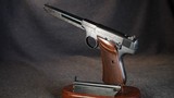 Colt First Series Woodsman Pre-War Custom with Stedman Barrel Weight and Saunders Custom Grip-.22 LR - 1 of 9