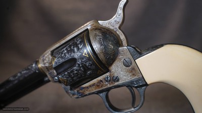 Colt First Series SAA Custom Engraved by John Adams- .357 Mag - Image 4 of 8