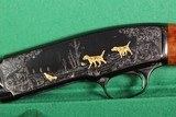 Winchester 42 Custom Fully Engraved with Bold Scroll and Gold Inlays by V Graham - .410 - Image 4 of 17