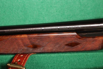 Winchester 42 Custom Fully Engraved with Bold Scroll and Gold Inlays by V Graham - .410 - Image 14 of 17