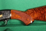 Winchester 42 Custom Fully Engraved with Bold Scroll and Gold Inlays by V Graham - .410 - Image 3 of 17