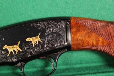 Winchester 42 Custom Fully Engraved with Bold Scroll and Gold Inlays by V Graham - .410 - Image 5 of 17