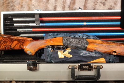 Krieghoff 32 San Remo Model Fully Engraved with Game Scene and Scroll - 12 - Image 1 of 25