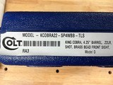 Colt King Cobra TLS .22LR Revolver, 4.25