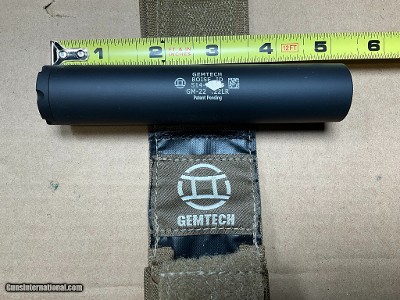 GemTech GM-22 .22 Lr Silencer.
New