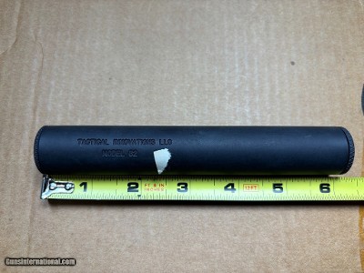 Tactical Innovations Model 62 silencer, used