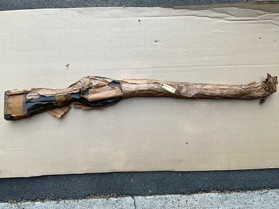 Enfield No. 4 Mk. 2 .303 British. Mummy Wrapped 1955 Mfg. C&R. with Wrapped Bayonet & Scabbard - Image 2 of 4