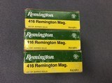 .416 Remington Mag. Factory ammunition - 2 of 2