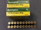 .416 Remington Mag. Factory ammunition - 1 of 2