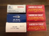 Various Manufacturers of .45acp AMMO - 1 of 3