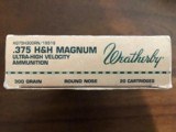 .375H&H AMMO...Various Factory loads/bullets (See Description) - 5 of 6