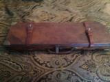 Vintage English Oak and Leather Double Rifle Case - 3 of 5