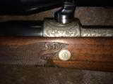 Highly Engraved Dumoulin .300 Win Mag With Zeiss Scope - 5 of 13