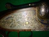 Aug. Lebeau Courally .375 H&H Sidelock Ejector Double Rifle Janssen Engraved With Case 375 HH - 6 of 15