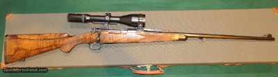 Holland & Holland Deluxe Engraved .270 Winchester Mauser Bolt Action Rifle W/ Schmidt & Bender Scope & Hard Case H&H