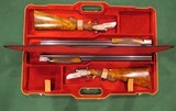 Exquisite Pair of James Woodward & Sons 20 GA Over/ Under Sidelock Ejector Shotguns Engraved Set With Case - 2 of 15