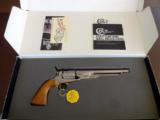 Colt 1860 Army Model F1200 LNK - Colt Custom Shop – ELECTROLESS NICKEL FINISH – w/ box and papers, in excellent unfired condition – RARE - 1 of 50 - 1 of 12