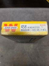 Winchester Super Speed 458 Winchester Magnum 500 Grain FMC - 2 of 5