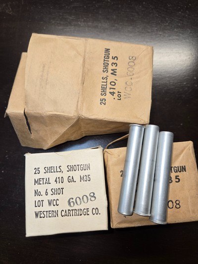 Western 410 Metal Case 410 Military Ammo in Sealed Envelope - Image 2 of 2