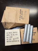 Western 410 Metal Case 410 Military Ammo in Sealed Envelope - Image 2 of 2