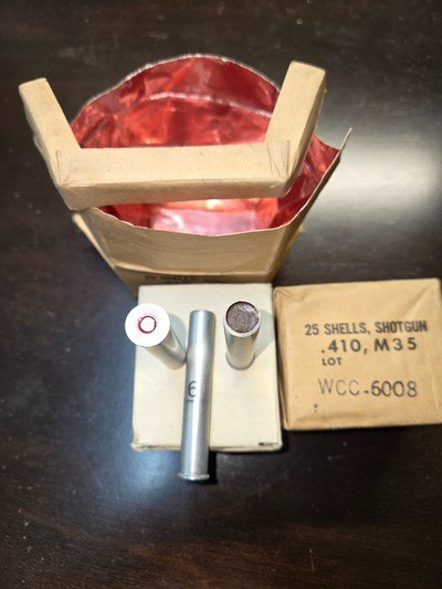 Western 410 Metal Case 410 Military Ammo in Sealed Envelope - Image 1 of 2