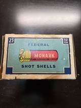 50 Rounds 2 Full Boxes Winchester Ranger & Federal Monark 12 Gauge Vintage Paper Ammo - Image 6 of 10