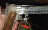 COLT Gold Cup Trophy 1911 Custom Hand Engraved American Flag Don't Tread on Me Snake - 12 of 14