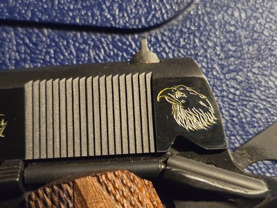 Colt 1911 Custom Hand Engraved Vietnam Helicopter Commemorative Pistol - Image 8 of 11