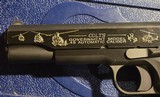 Colt 1911 Custom Hand Engraved Vietnam Helicopter Commemorative Pistol - Image 9 of 11