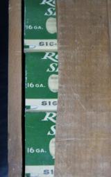 Abercrombie & Fitch Full 20 Box Wooden Case of Remington Shurshot 16ga
- 8 of 8