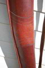 Exposito Spanish Best Leather Full Length Two Gun Shotgun Case - NICE! - 3 of 15