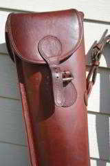 Exposito Spanish Best Leather Full Length Two Gun Shotgun Case - NICE! - 1 of 15