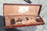 Vintage English Mohogany Hammer Shotgun Case - W.R. Pape - 1 of 8