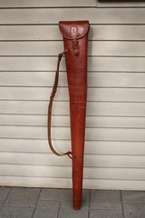 Leather Full Length Two Gun English Style Shotgun Case - 2 of 20