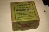Winchester 20ga Brass NPE Two Piece Shotshell Box - SEALED! - 1 of 8