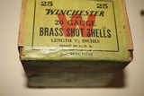 Winchester 20ga Brass NPE Two Piece Shotshell Box - SEALED! - 7 of 8