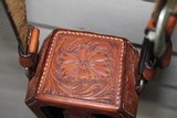 English Sinclair Loadmaster Shell Caddy in Custom Tooled Leather Case - 7 of 18