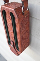 English Sinclair Loadmaster Shell Caddy in Custom Tooled Leather Case - 4 of 18