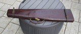 Vintage English Leather Coffin Style Shotgun Case - BOSSRare Case - 2 of 17