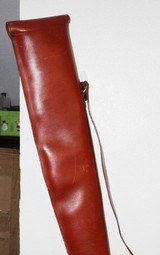 Vintage Leather Full Length Shotgun Gun Case - 6 of 15
