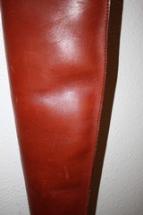 Vintage Leather Full Length Shotgun Gun Case - 4 of 15