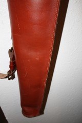 Vintage Leather Full Length Shotgun Gun Case - 5 of 15