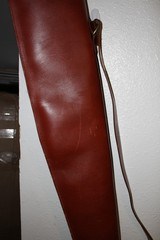 Vintage Leather Full Length Shotgun Gun Case - 8 of 15