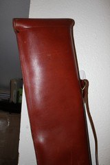Vintage Leather Full Length Shotgun Gun Case - 7 of 15