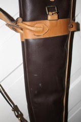 Leather Full Length Two Gun English Style Shotgun Cases - 13 of 18