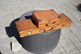 German Leather Shotgun Case and Cartridge Case Set - 1 of 10