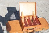German Leather Shotgun Case and Cartridge Case Set - 5 of 10