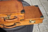 German Leather Shotgun Case and Cartridge Case Set - 4 of 10